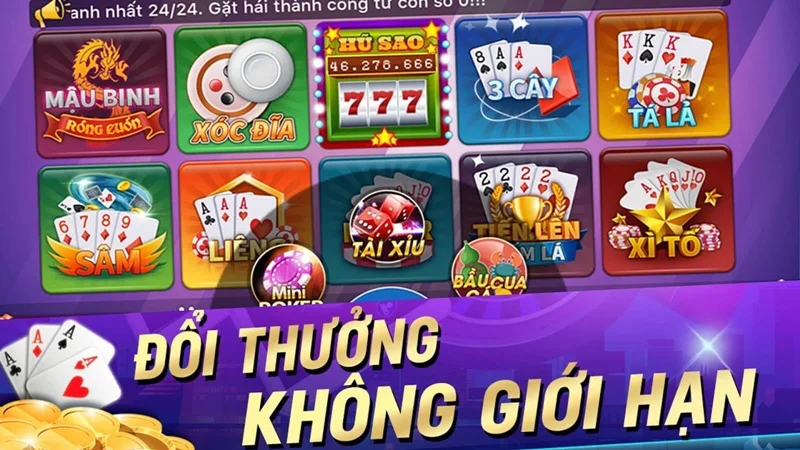 Top 5 game bài đổi thưởng hay nhất 2024